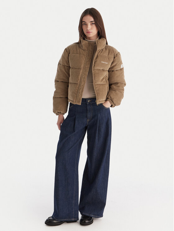 Guess Jeans Guess Jeans Giubbotto invernale W5BL17 W2061 Beige Regular Fit