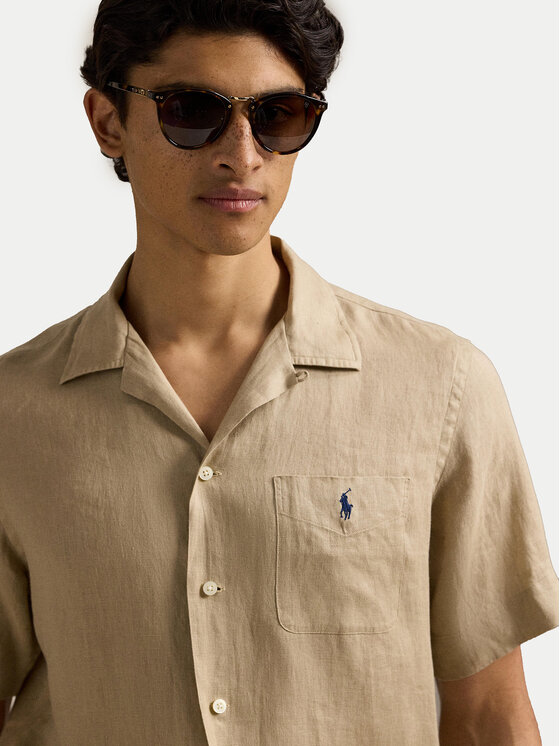 Polo Ralph Lauren Polo Ralph Lauren Marškiniai 710966421003 Smėlio Classic Fit