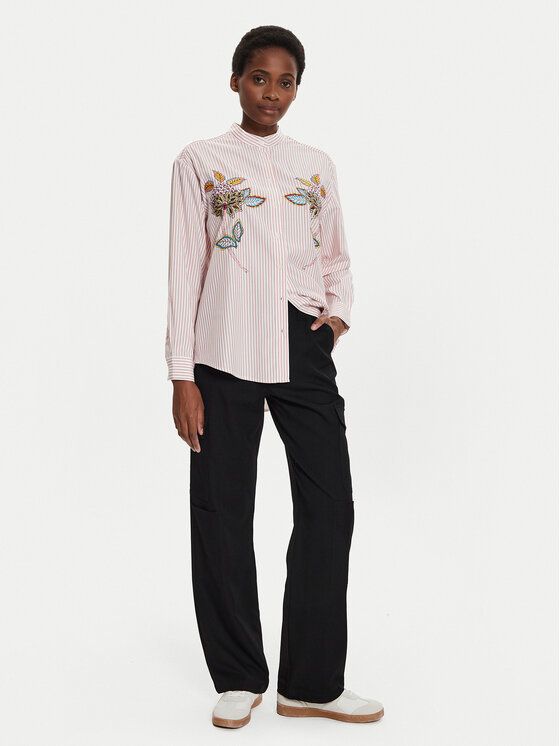Desigual Desigual Риза Nagano 24WWCW40 Розов Regular Fit