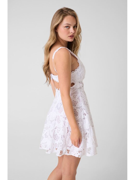 Guess Guess Sukienka codzienna 183102 Biały Classic Fit