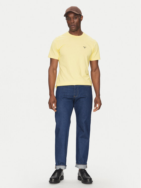 Barbour Barbour Тишърт Essential Sports MTS0331YE36 Жълт Tailored Fit
