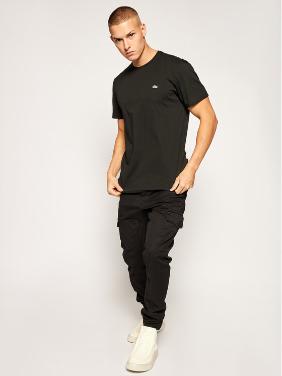 Lacoste Lacoste Тишърт TH2038 Черен Regular Fit