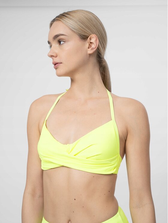 4F 4F Góra od bikini 4FSS23UBKTF027-45N Zielony