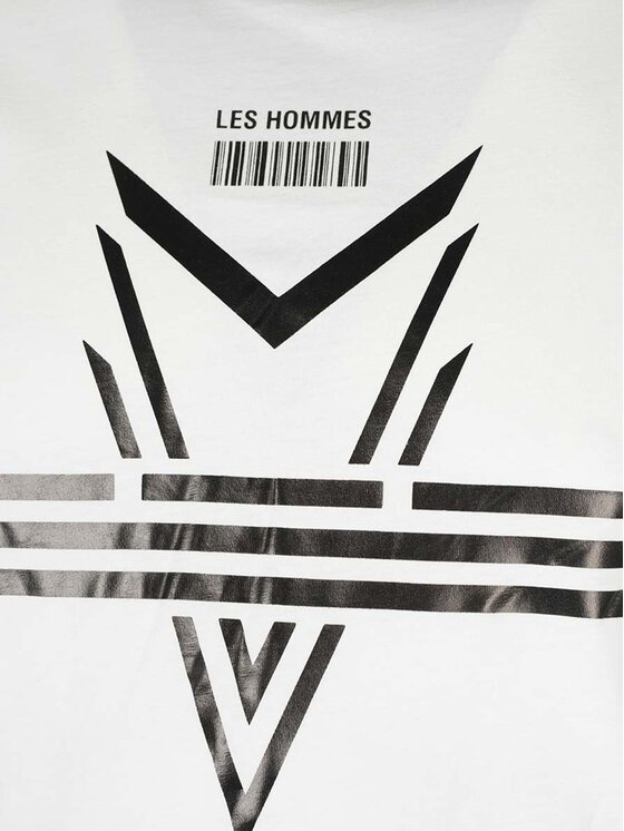 Les Hommes Les Hommes T-Shirt LJT204-700P | Darts Λευκό Regular Fit