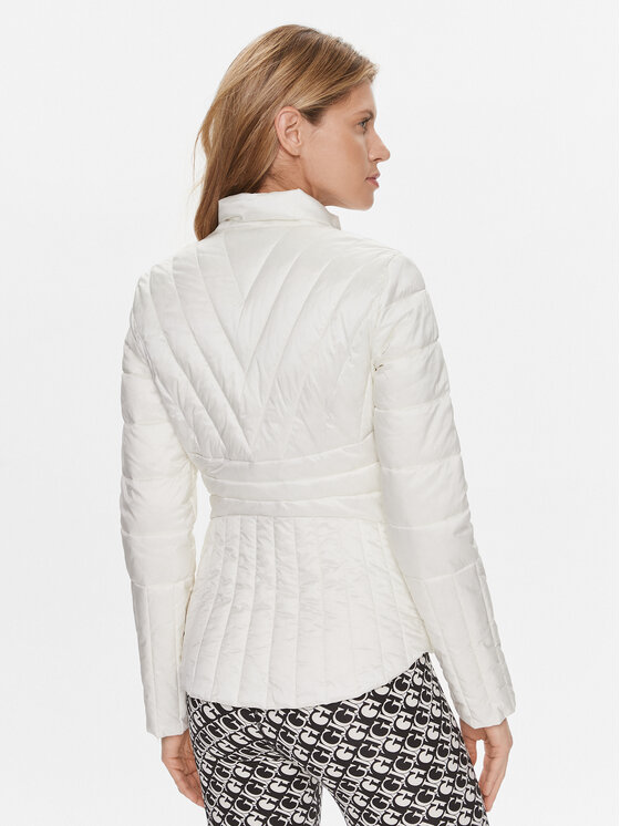 Guess Guess Μπουφάν μεταβατικό Valeria W4RL06 WFWO2 Λευκό Regular Fit