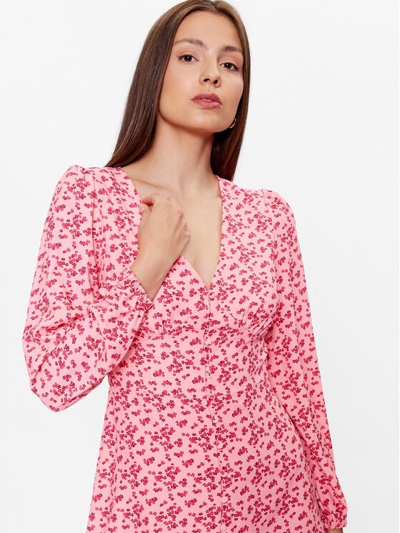 Glamorous Kleid für den Alltag TM0157A Rosa Regular Fit | Modivo.de