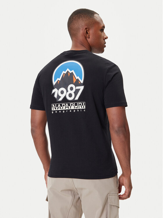 Napapijri Napapijri Tricou S-Montepiana NP0A88SV Negru Regular Fit