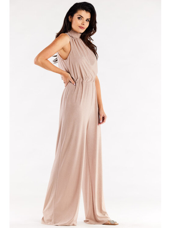 Awama Awama Jumpsuit A555 Beige Basic Fit