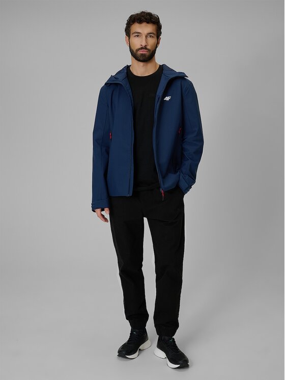 4F 4F Kurtka przejściowa MIDSHOP TEXTILE Granatowy Regular Fit
