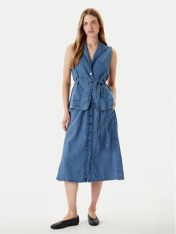 United Colors Of Benetton United Colors Of Benetton Weste 2KOWDJ00Z Blau Regular Fit