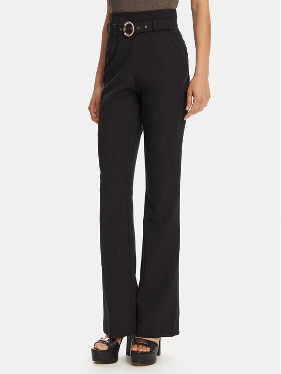 Just Cavalli Bavlnené nohavice 78PAA130 Čierna Slim Fit