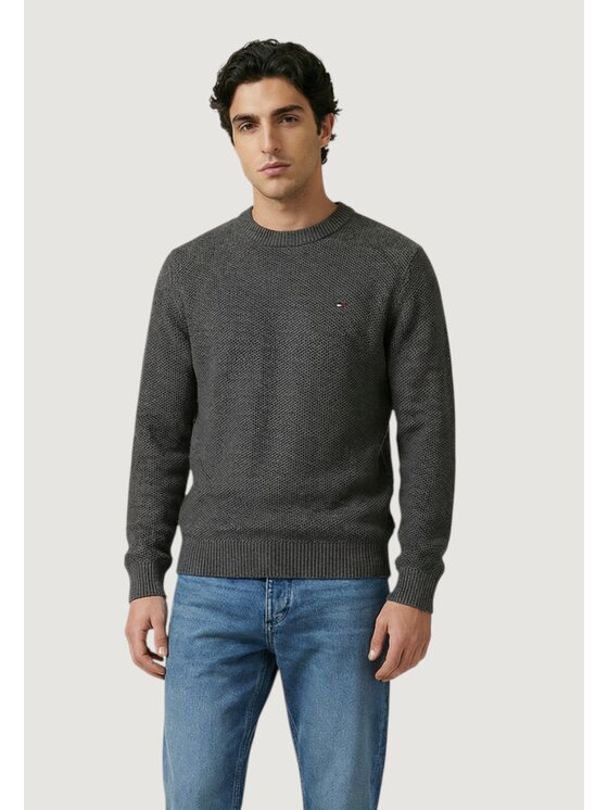 Tommy Jeans Tommy Jeans Πουλόβερ TJM SLIM ESS SWEATER Γκρι Slim Fit