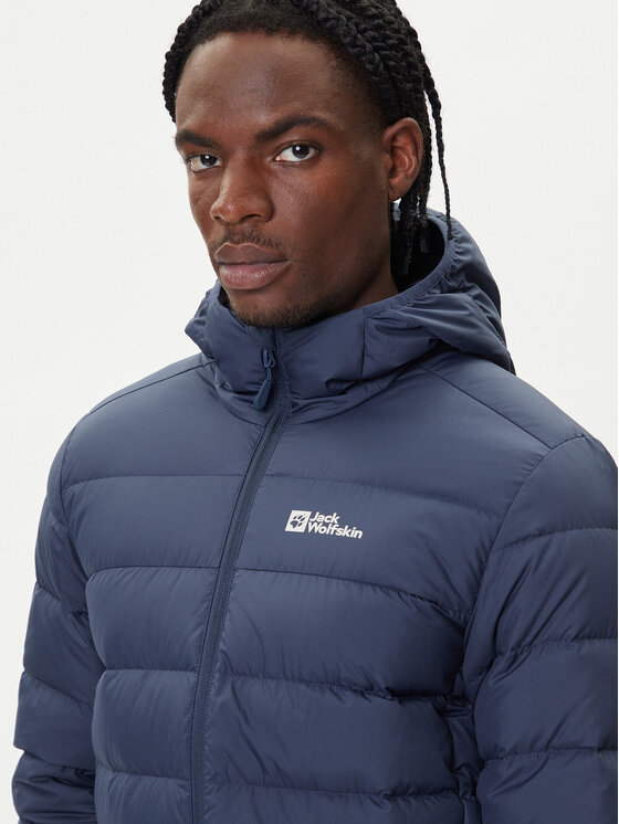 Jack Wolfskin Jack Wolfskin Vatovaná bunda Ather Down 1207671 Tmavomodrá Regular Fit