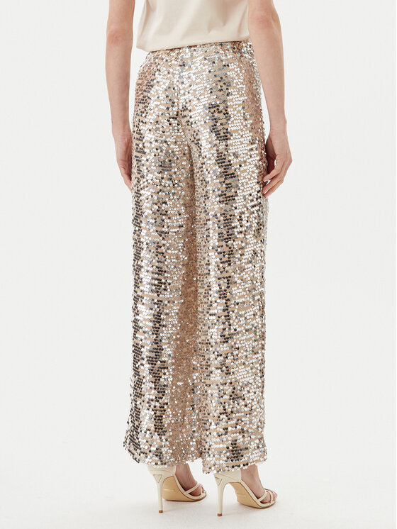 Bruuns Bazaar Bruuns Bazaar Hlače iz tkanine Brinna BBW4390 Srebrna Loose Fit