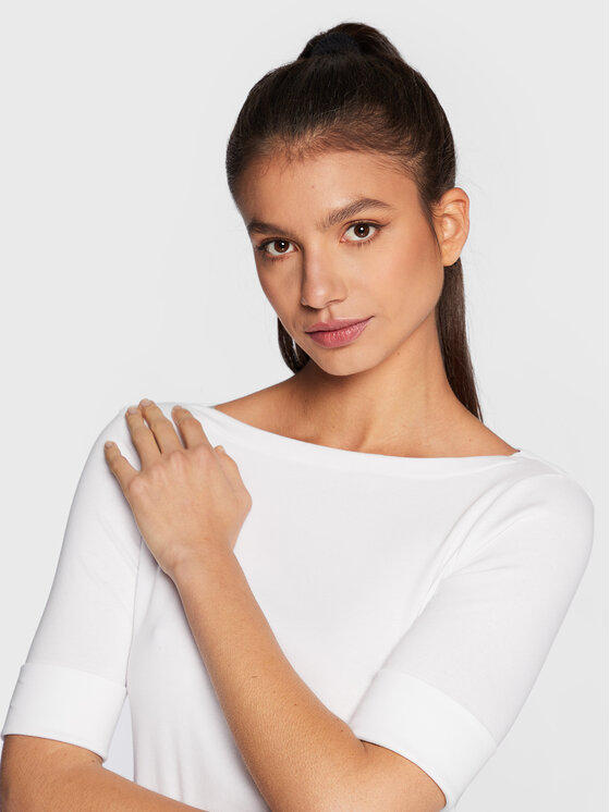 LAUREN RALPH LAUREN Lauren Ralph Lauren Bluse 200654963 Weiß Regular Fit
