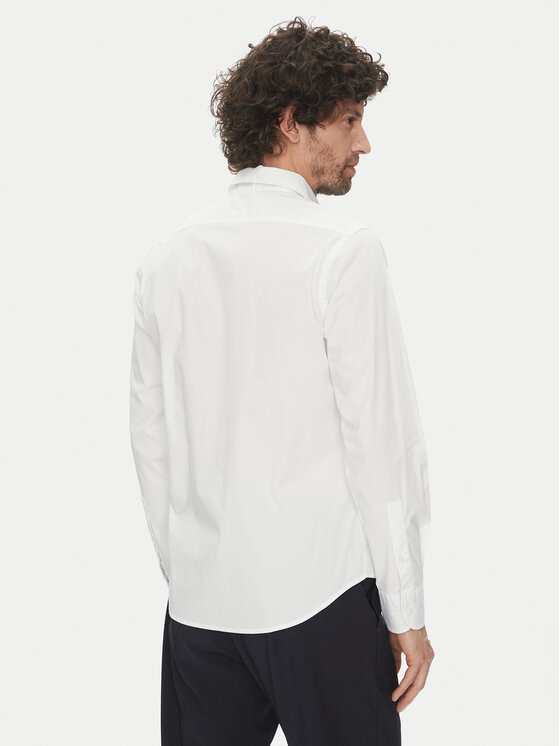 La Martina La Martina Srajca Aaron MACE30 PP483 Bela Regular Fit