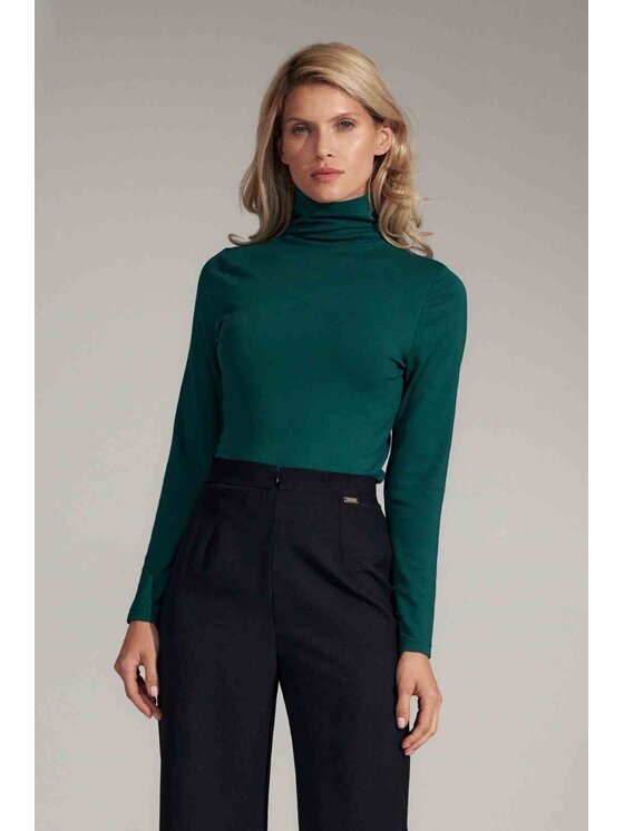 FIGL FIGLFIGL Blusa M729 Verde Slim Fit