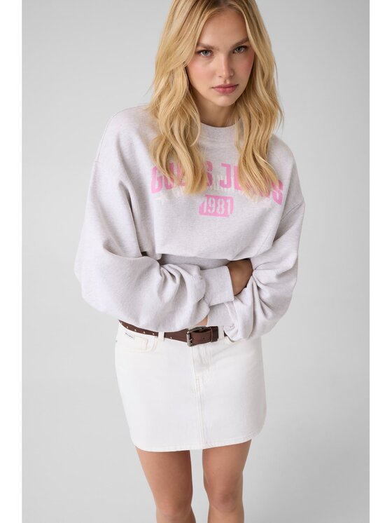 Guess Guess Bluza 183275 Szary Classic Fit