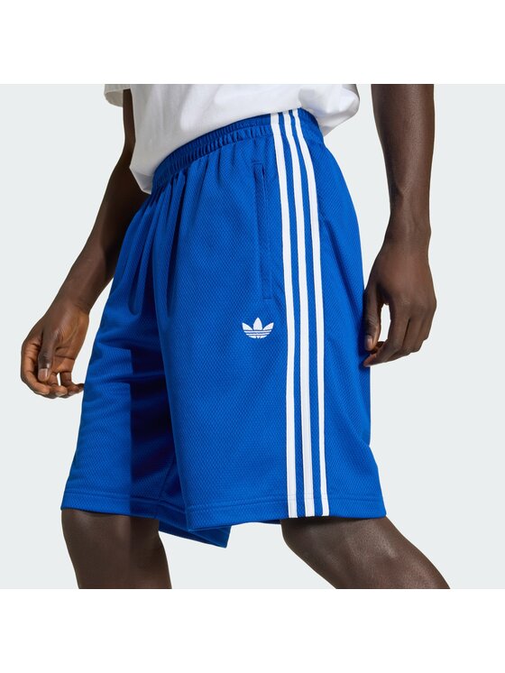adidas adidas Szorty materiałowe 161551 Błękitny Loose Fit
