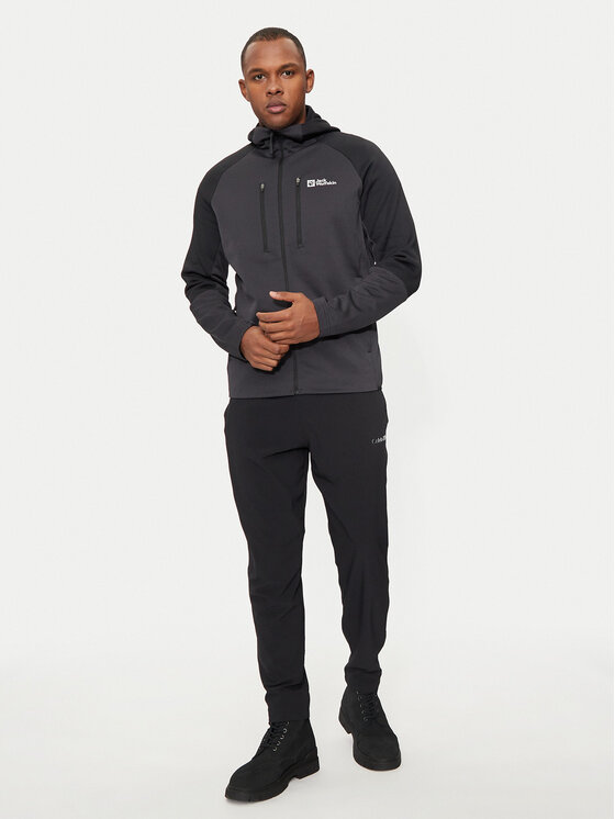 Jack Wolfskin Jack Wolfskin Funkční mikina Alpgrat Xt A62062 Šedá Regular Fit