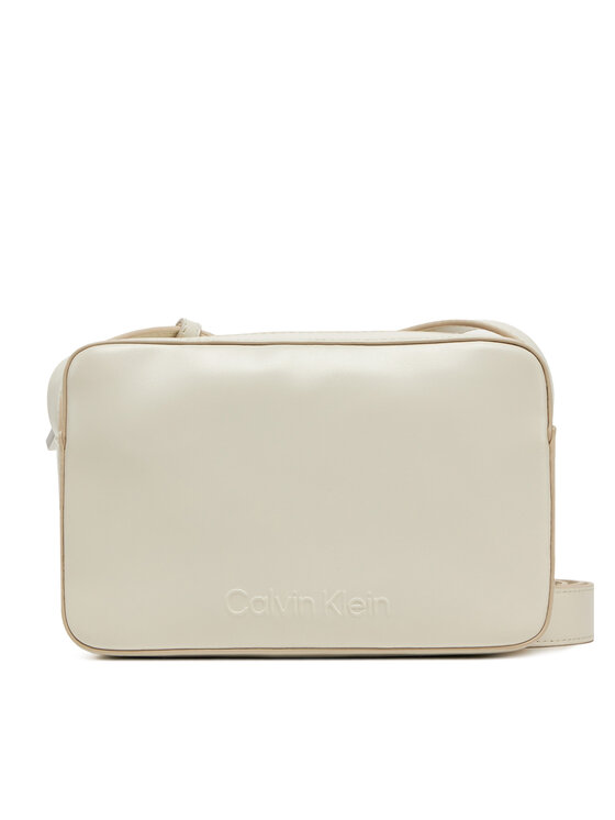 Calvin Klein Geantă Embossed Logo Camera Bag K60K612555 Bej