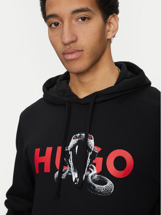 HUGO HUGO Bluză Dueleyo 50530580 Negru Regular Fit