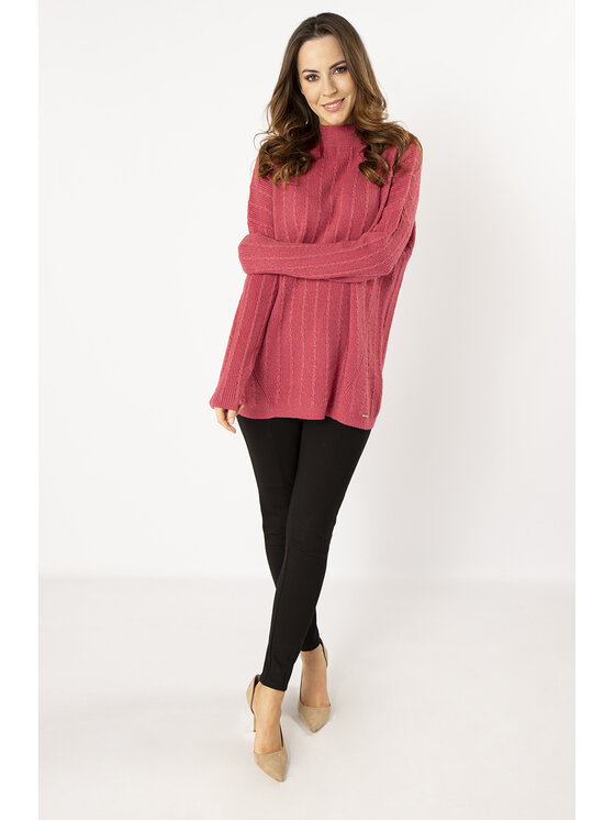 QUIOSQUE QUIOSQUE Sveter Quiosque 6NL002543 Ružová Regular Fit