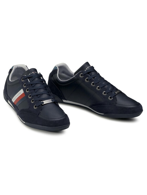 Tommy Hilfiger Sneakers Corporate Material Mix Cupsole FM0FM02989 Dunkelblau Modivo
