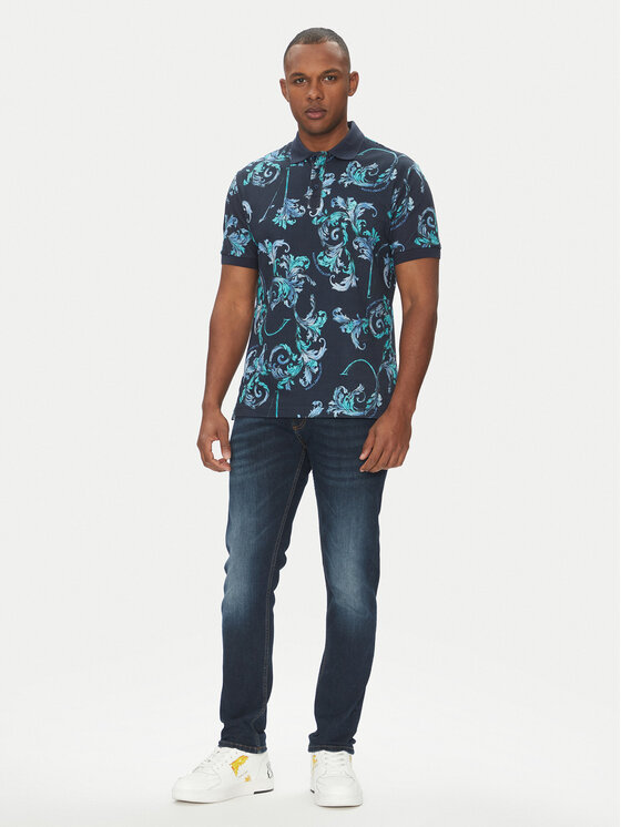 Versace Jeans Couture Versace Jeans Couture Polokošeľa 78GAG6S0 Tmavomodrá Regular Fit