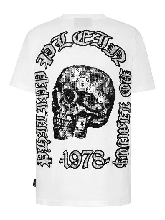 PHILIPP PLEIN PHILIPP PLEIN Tričko 6633 Biela Regular Fit