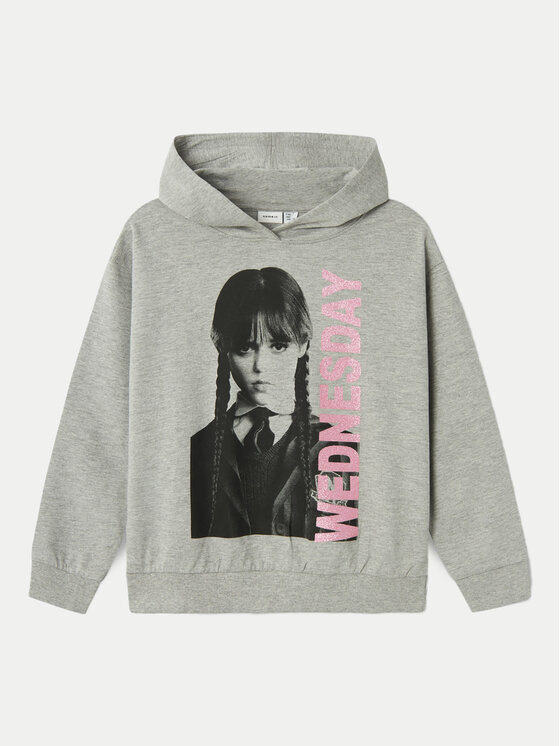 NAME IT NAME IT Суитшърт WEDNESDAY 13231904 Сив Regular Fit