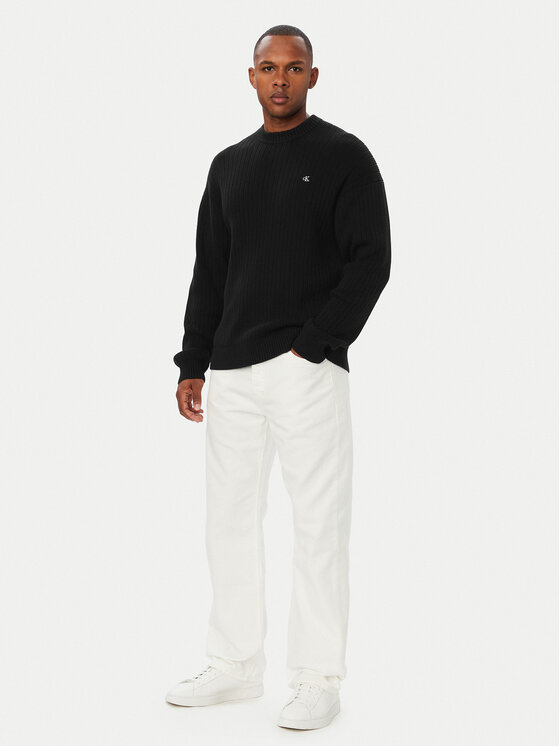 Calvin Klein Jeans Calvin Klein Jeans Džemper LV04RH328G Crna Regular Fit