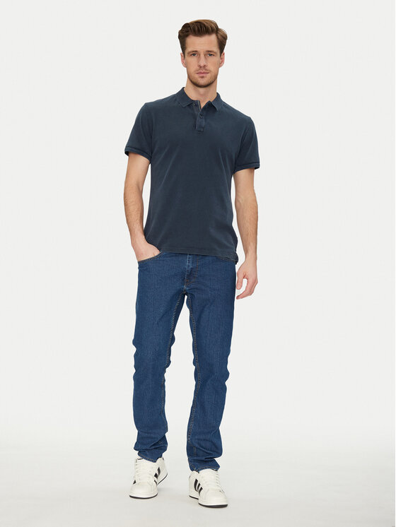 Blend Blend Polokošeľa 20717920 Tmavomodrá Regular Fit