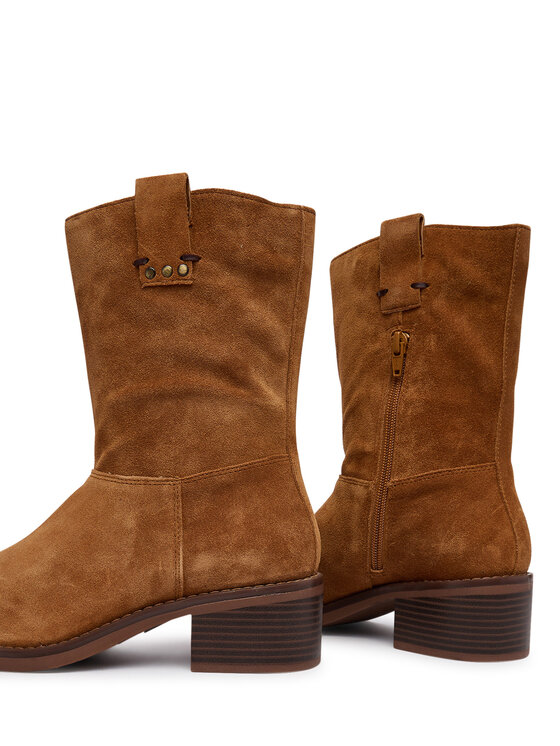 Clarks Clarks Polokozačky Digby Slouch 26327270 Hnědá