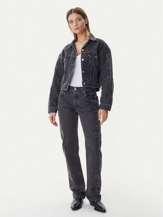 Levi's® Levi's® Farmer kabát 90s Trucker A9456-0003 Fekete Relaxed Fit