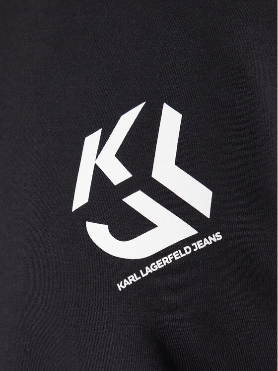 Karl Lagerfeld Jeans Karl Lagerfeld Jeans Μπλούζα B1M20050 Μαύρο Regular Fit