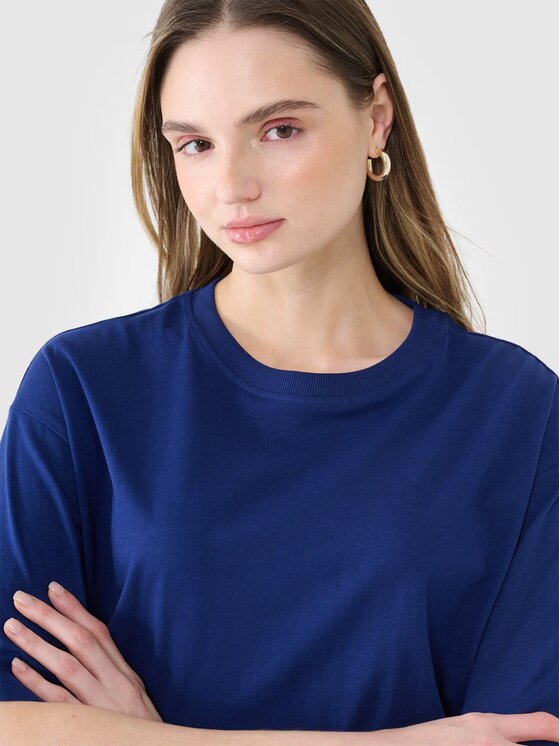 4F 4F T-Shirt 4FRSS25TTSHF2694-31S Niebieski Oversize