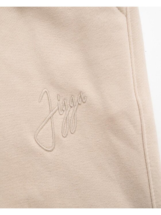 Jigga Wear Jigga Wear Szorty materiałowe Krótkie spodenki dresowe 131099 Beżowy Regular Fit