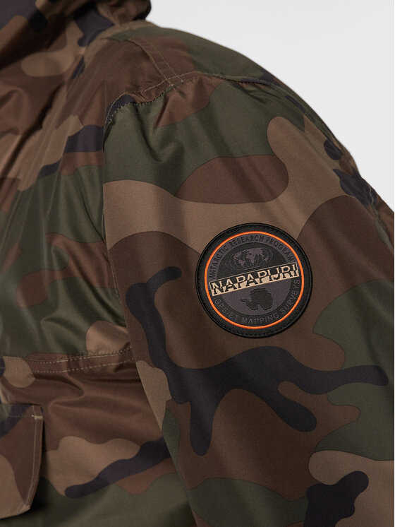 Napapijri Napapijri Anorak stiliaus striukė Rainforest NP0A4GME Žalia Regular Fit