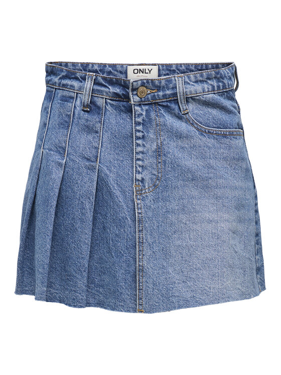 ONLY ONLY Jeansrock Kadie 15345569 Blau Regular Fit
