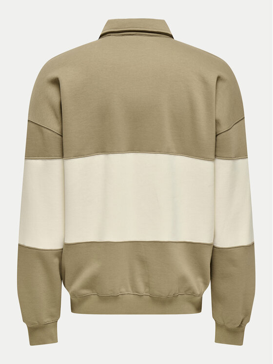 Only & Sons Only & Sons Majica dugih rukava Byorn 22031400 Bež Oversize
