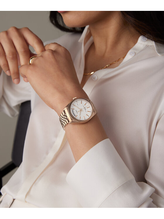 Timex Timex Hodinky TW2W32200 Ružové zlato