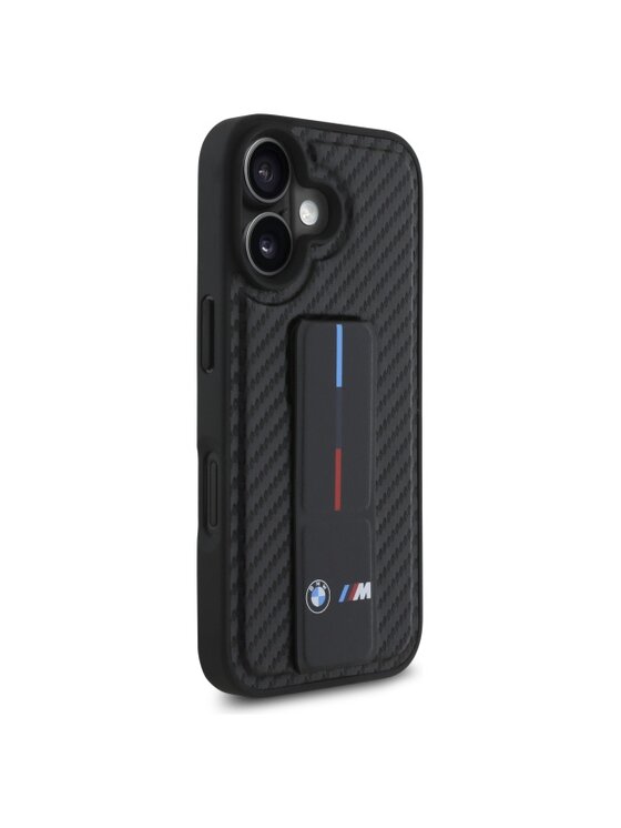 BMW Motorsport BMW Motorsport Etui na telefon M Grip Stand Smooth and Carbon Czarny