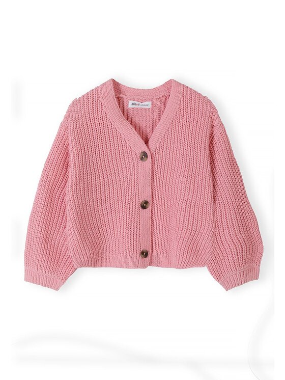 minoti minoti Kardigan 32KNIT159 Różowy Regular Fit