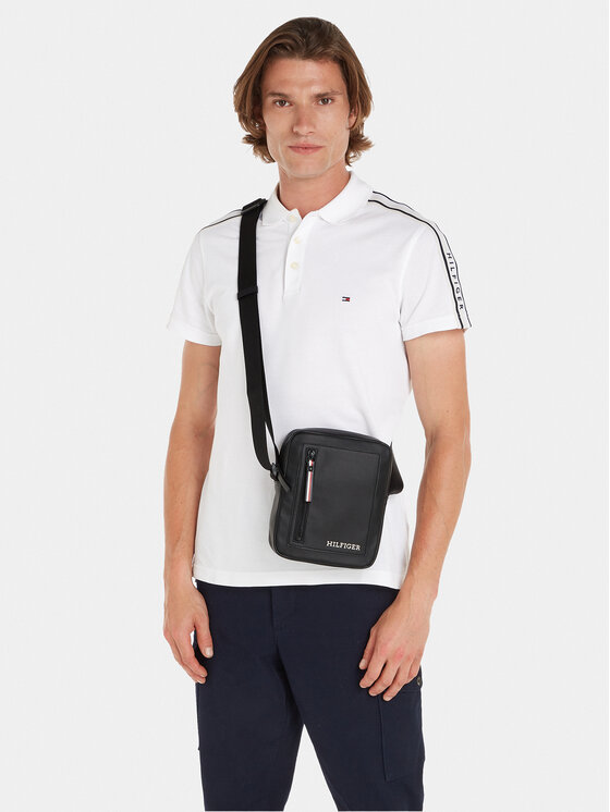 Tommy Hilfiger Tommy Hilfiger Ľadvinka Th Pique Mini Reporter AM0AM11794 Čierna