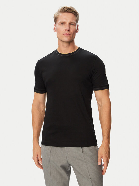 BOSS BOSS Футболка H-Tessler 195 50565570 Чорний Slim Fit