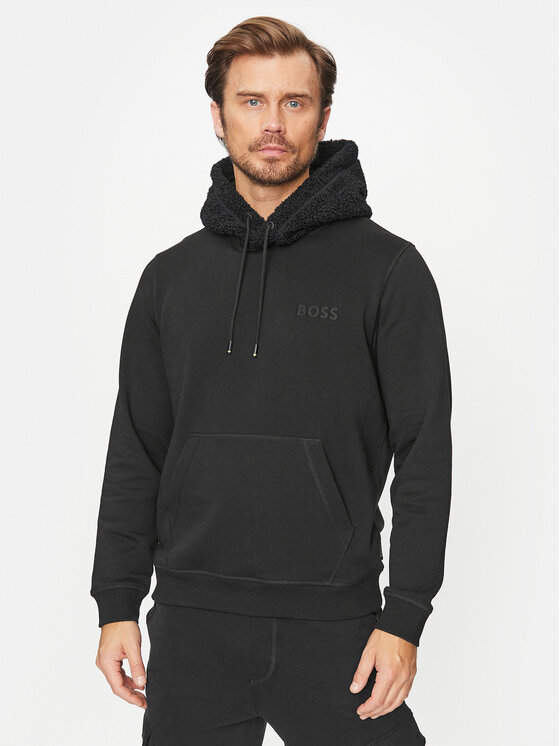 BOSS Boss Mikina Weteddy 50501378 Čierna Relaxed Fit