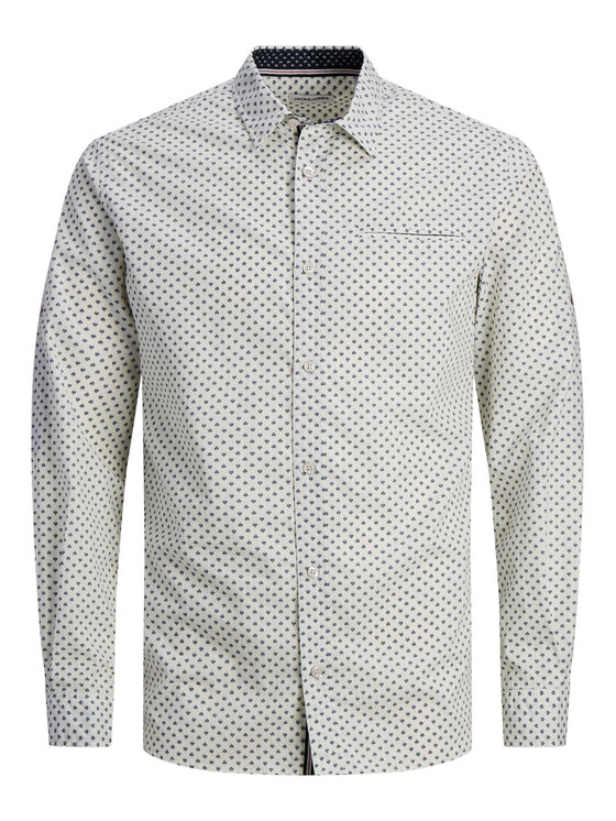 Jack & Jones Jack & Jones Koszula 12235969 Biały Slim Fit