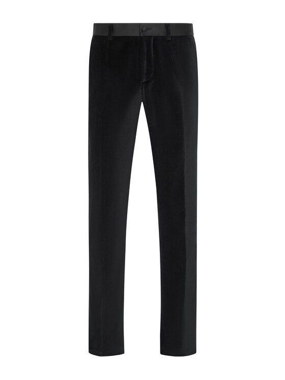 PHILIPP PLEIN PHILIPP PLEIN Spodnie materiałowe 1567 Czarny Regular Fit