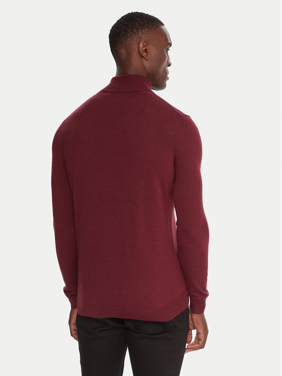 KARL LAGERFELD KARL LAGERFELD Rollkragenpullover 655058 554399 Dunkelrot Regular Fit